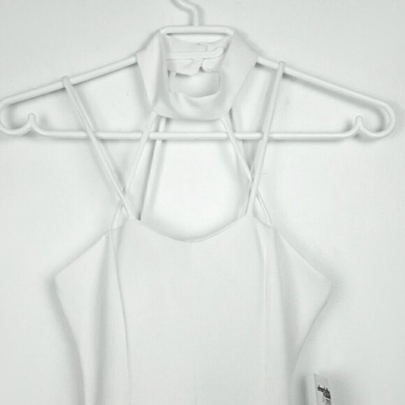 Charlotte Russe Strappy White Caged Skater Halter ‎Dress b38 - Picture 5 of 8